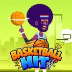 Basketball Hit is a fun basketball game where, instead of playing normal matches, you throw the ball very far, even into outer space. Sounds exciting, doesn't it? Jump in now and master your timing and accuracy to pull off the perfect shot.