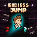 In Endless Jump, your sole objective is to keep your pixel character bouncing continuously across platforms suspended in mid-air. It demands extreme precision in timing; a single misstep off a platform shatters your ascent streak and ends the game instantly.