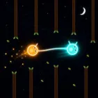 GLIM & GLO is a physics based puzzle platformer where players control two mystical fireflies connected by a string. You have to make them move in perfect harmony to get through difficult obstacles.

