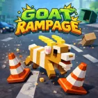 Goat Rampage! Breathe in deep and get ready for Rampage everywhere! This endless runner game combines wild devastation and exciting enjoyment. You’ll play as a quirky, super-charged goat, dashing through a blocky city and turning everything in your path into rubble. There are no rules other than smashing, dodging the police, and surviving as long as possible to set a new high score.