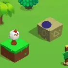 In the fun arcade game Happy Jump, you control a cute chicken that jumps on a spinning stick. You need to get more stars, dodge obstacles, and jump higher than you did before to beat your own record.

