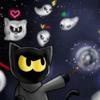 Magic Cat Academy is an action game that lets you experience the magical world. You will play as a lovely black cat using his magic to bravely protect the school and his friends from the attacks of mischievous ghosts.

