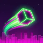 As you try to stay alive as long as possible in Neon Jumper, you direct a small green square as it moves through a bright neon track.

