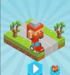 As you move through Poly Jumper's colorful polygonal world, you have to jump over objects and avoid falling. To get through each level, you have to jump over gaps and cross them.

