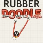 Welcome to the challenging world of Rubber Doodle! You can draw rubber bands to catch a falling ball, wrap them around pegs, create trampolines against walls, or stretch them back to launch the ball like a slingshot.