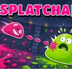 High speed territorial rivalry is the core of Splatcha!, a fun arcade shooter. With just 90 seconds to go two droplet-shaped rivals enter the arena racing to cover as much of the floor with their own paint as they can before the clock runs out. The player who controls the largest painted area wins at the end of the match.

